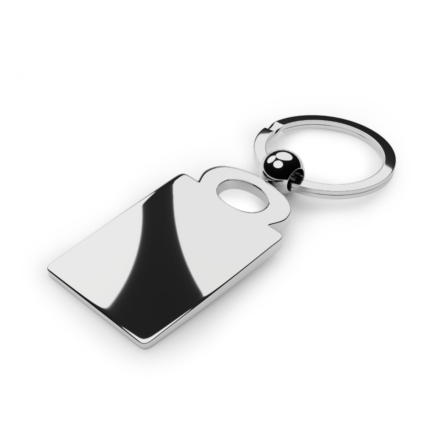Co-Branded Rectangle Photo Keyring