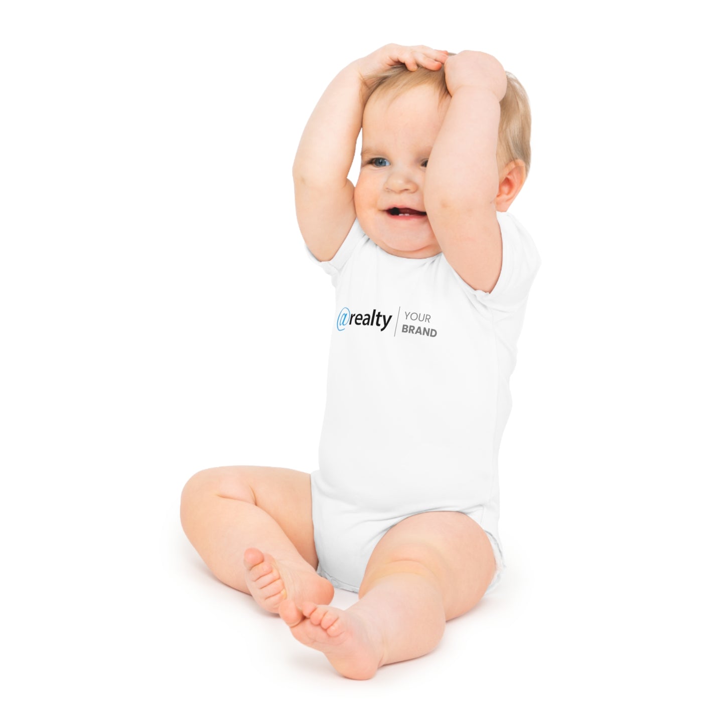 Co-Branded Baby Short Sleeve Bodysuit