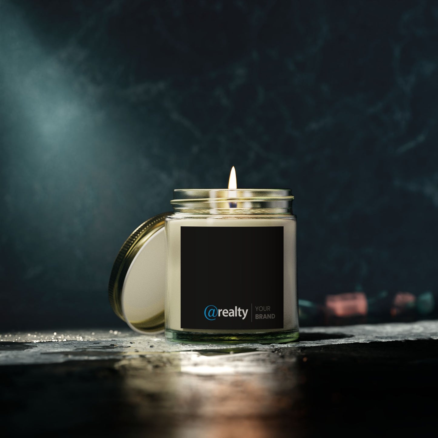 Co-Branded Scented Candles, Coconut Apricot Wax (4oz, 9oz)