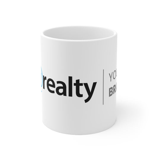 Co-Branded Ceramic Coffee Cups, 11oz, 15oz
