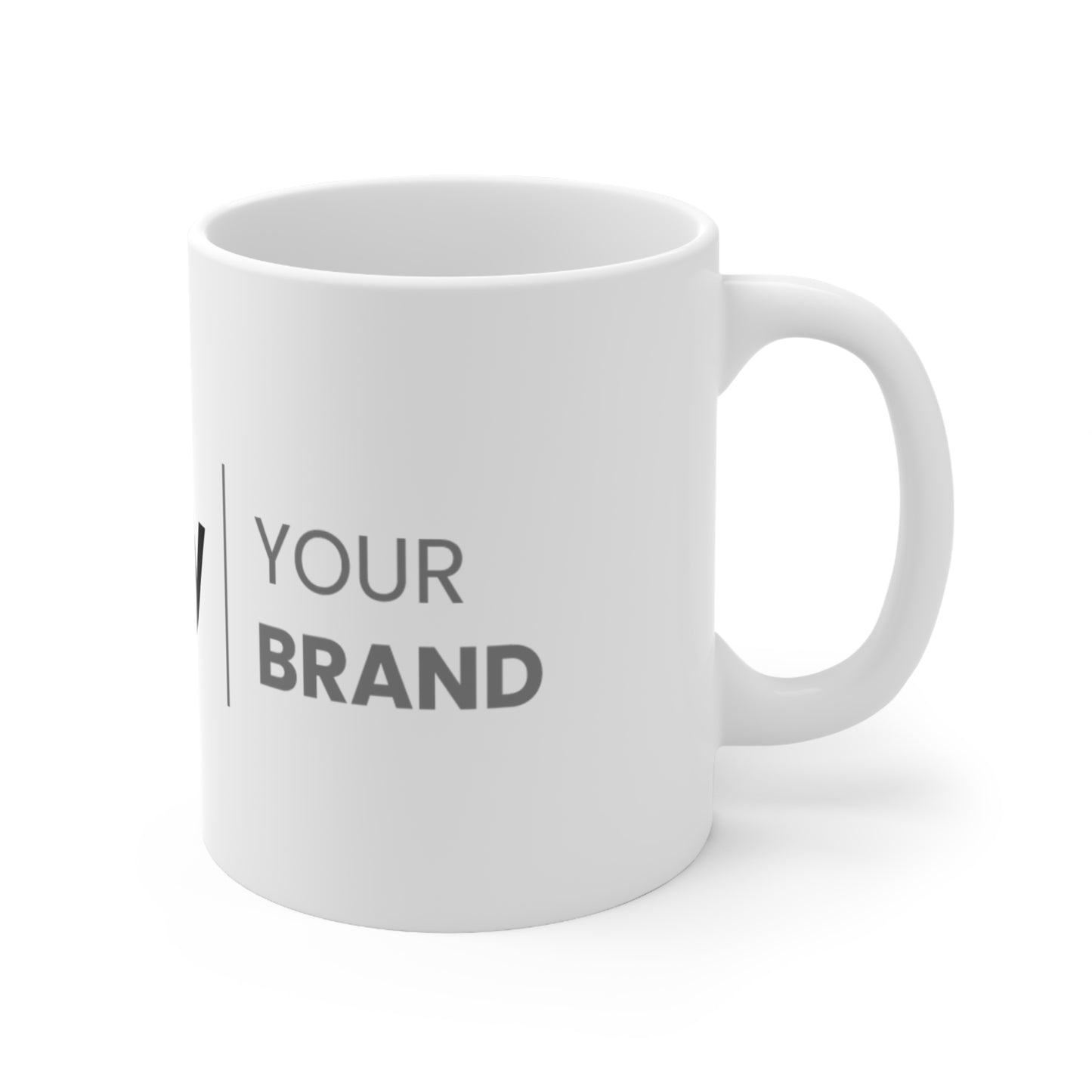 Co-Branded Ceramic Coffee Cups, 11oz, 15oz