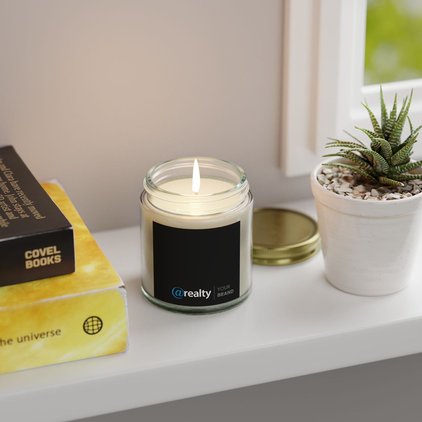 Co-Branded Scented Candles, Coconut Apricot Wax (4oz, 9oz)