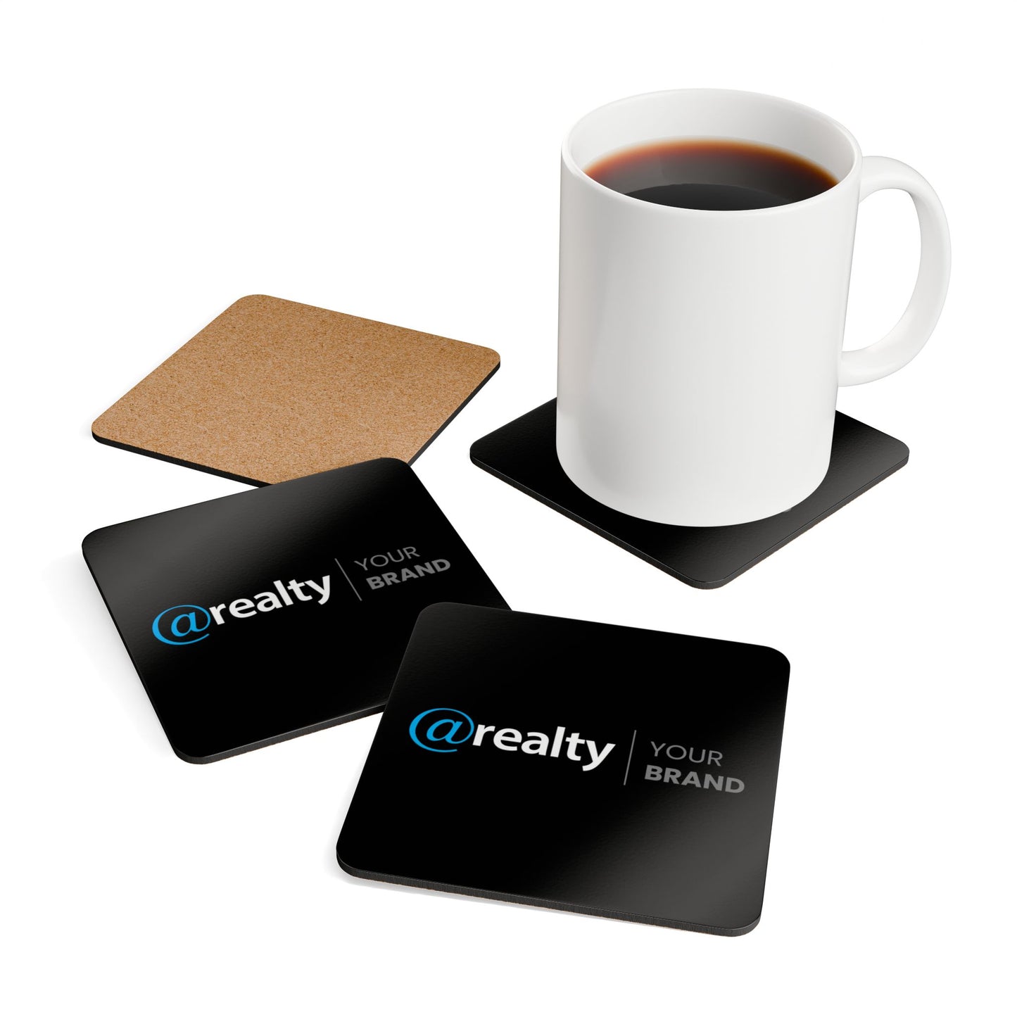 Co-Branded Corkwood Coaster Set